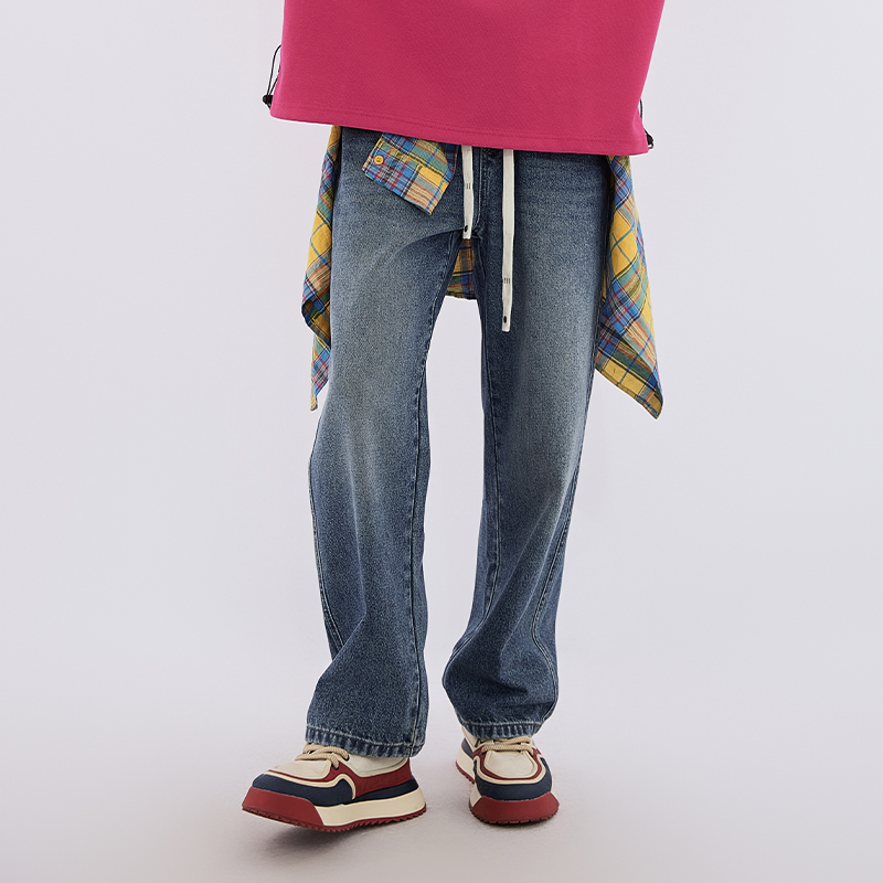 【新品上新】HX 春秋季水洗小直筒牛仔长裤C201530007101