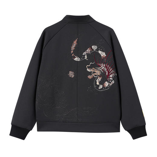 ONIARAI/鬼洗25秋冬泥棒蓝五运色玄龙刺绣开衫卫衣男式 N340233 商品图4