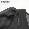 oldcolour欧珂夏季设计感休闲简约日常黑色短袖连衣裙女GN21101750 商品缩略图2