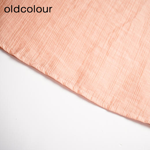 oldcolour夏季时尚休闲宽松通勤日常纯色短袖连衣裙女GO21101787 商品图4