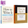 【中商原版】英文原版写作与表达指南2册 如何写作How to Write It 如何表达How To Say It 进口图书书信写作商务沟通 第三版 商品缩略图0