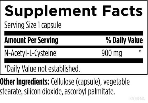 美国DFH NAC N-乙酰-L-半胱氨酸 N-Acetyl-L-Cysteine 120粒 商品图3