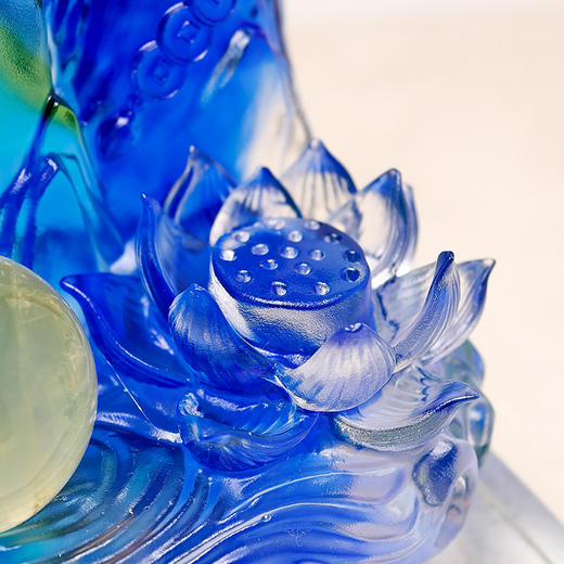 董易奇2026丙午马年古法琉璃摆件离火安泰摆件客厅办公室卧室摆件 商品图3