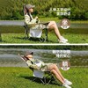 【一秒折叠🔥户外折叠休闲椅】多种角度可调节，人体工程学设计，户外出行携带方便，加粗加强支架，户外折叠椅车载午休椅，携式美术生椅月亮椅子露营钓鱼靠背椅凳子L 商品缩略图1