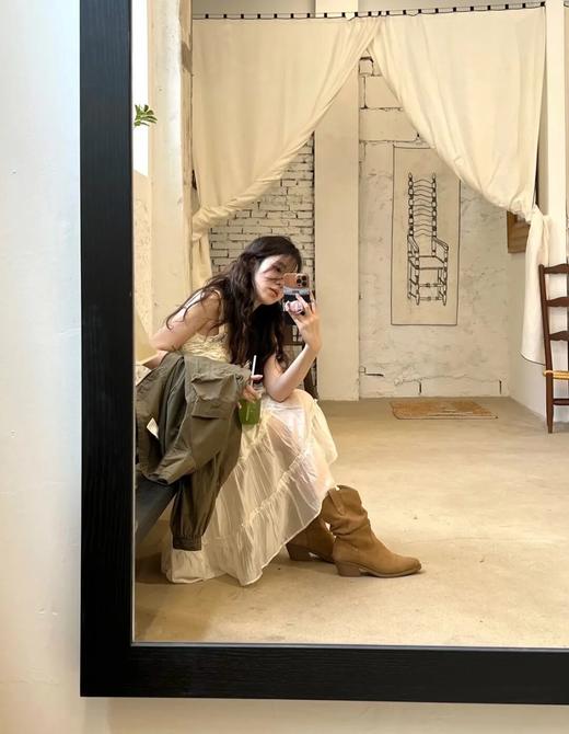 YiLuoShan复古方头粗跟堆堆靴 | 明星同款，随意堆堆的松弛感，小个子姐妹放心冲 商品图6