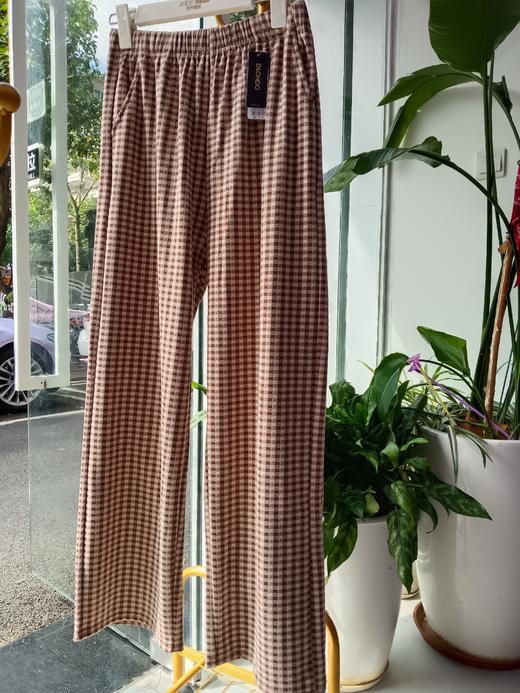 德绒格子长裤舒适透气简约大气12525971-972 商品图4