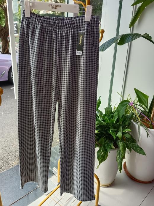德绒格子长裤舒适透气简约大气12525971-972 商品图3
