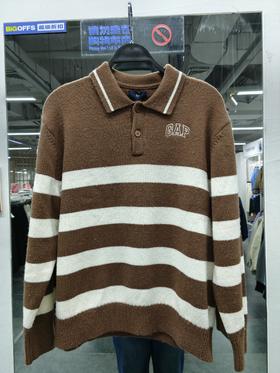 GAP 139元2件 复古条纹针织衫  (线上线下同时在售不保证有货，活动款不退不换介意勿拍) 621014-TY