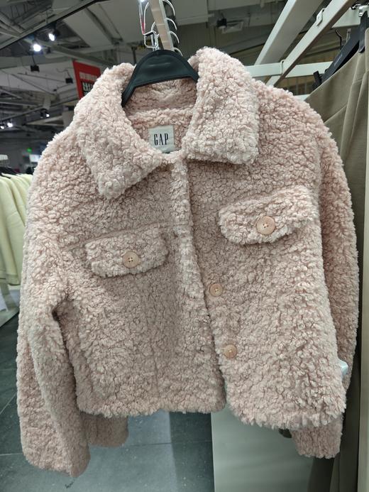 GAP 139元2件 仿羊羔绒拉链短款夹克  (线上线下同时在售不保证有货，活动款不退不换介意勿拍) 621008-TY 商品图0