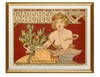 独角鹿西洋古董 1898年法国出品捷克国宝级画家穆夏签名创作海报作品《威弗利自行车 Waverley Cycles》 商品缩略图1