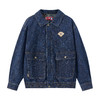 ONIARAI/鬼洗25秋冬新泥棒蓝敦煌藻井绣花宽松牛仔夹克男 N340239 商品缩略图3