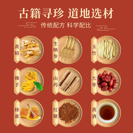 鹤年堂人参黄精膏 老字号品牌的古方古法膏方 商品图1