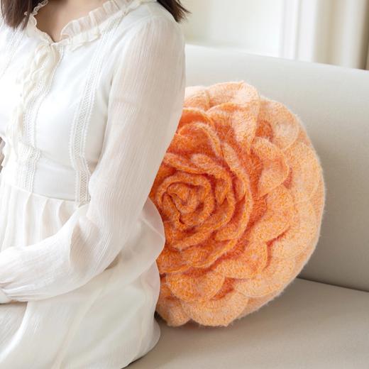 苏苏姐家渐变花朵抱枕套手工diy编织钩针梦羽毛线团自制抱枕材料包 商品图2