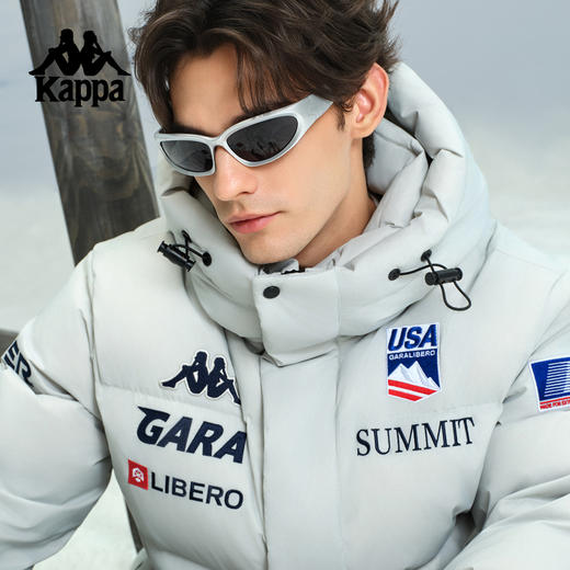 Kappa 羽绒服男新款冬季户外鹅绒防泼水防风运动外套女K0FY2YY41 商品图1