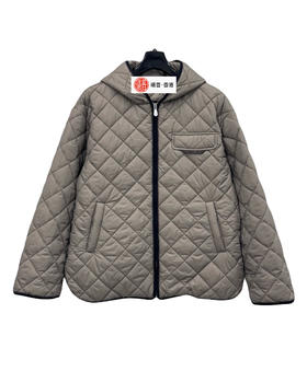 女款菱格连帽棉服zh006