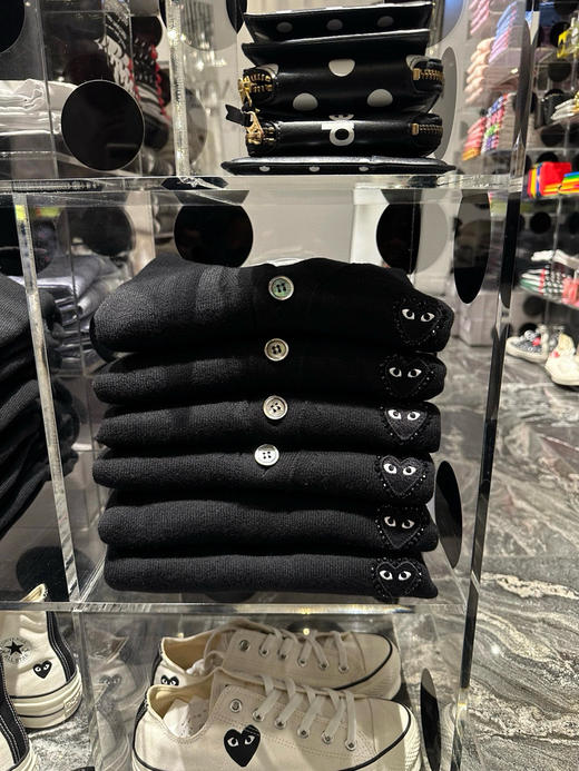 115-3 亲戚工厂 一手货源 爱心烫钻 超细羊毛 针织开衫 简单气质款 商品图14