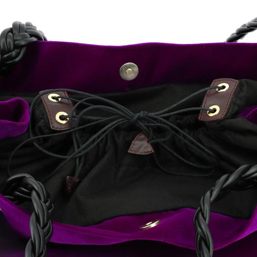 HERBERT LE GRAND CHOUCHOU VELOURS SILK - 玫红色/巧克力色 商品图5