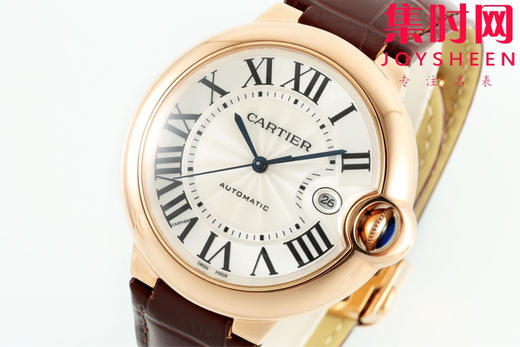 AF卡地亚蓝气球系列 蓝气球42系列男款 大号42mm 罗马面 玫金白盘 男士腕表 商品图1