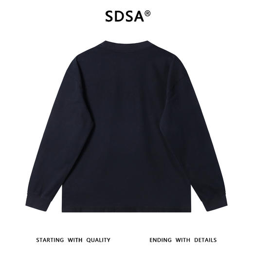 35620SDSA男士秋冬新款痞帅男装韩版简约印花设计圆领长袖T恤宽松百搭 商品图5