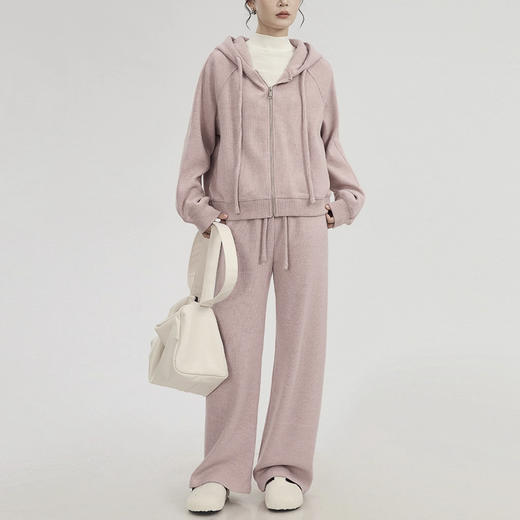 裁缝学苑AH88连帽针织卫衣纸样运动裤外套女装套装上衣裤子样板图纸 商品图6