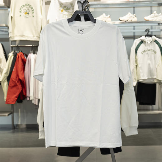 安踏短袖男子2025冬季新款宽松舒适简约潮流百搭针织T恤152541102 商品图0
