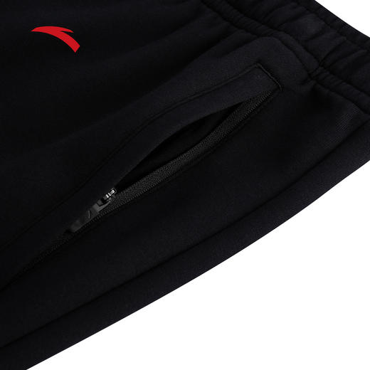 安踏运动卫裤男士2025冬季新款健身跑步黑色直筒长裤子152547304 商品图1