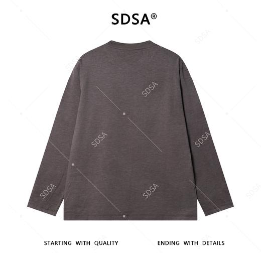 87697SDSA男士秋冬新款痞帅男装韩版简约纯色圆领长袖T恤宽松百搭上衣 商品图5