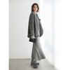 COCOBELLA灰色休闲A字半身裙弧形下摆25秋冬针织长裙HS3163-2 商品缩略图1