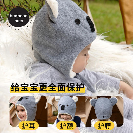 澳洲Bedhead 婴幼儿冬帽 羊羔绒防风保暖可爱亲肤柔软宝宝针织帽 商品图0