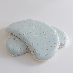 自然醒绒豆豆A类母婴级全棉月牙硅胶儿童枕学生枕芯XK