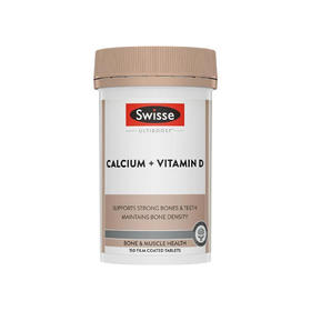 【保税】澳洲Swisse 新版钙片+维生素D    150片 老人/孕期/成人 补钙必备 原装进口 包邮包税