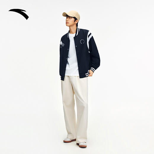 安踏【林孝埈同款】美式棒球服夹克男装运动服外套上衣152538604 商品图2