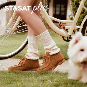 星期六复古暖系绒绒短靴SSD4118547