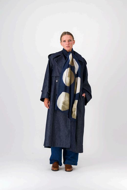 denovembre PARADE围巾 - 藏青印花/深红印花/卡其印花 商品图0