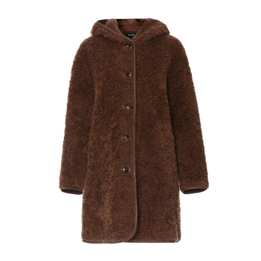 EITIE爱特爱保暖气质高级连帽皮草外套冬季新款8093705 商品图5