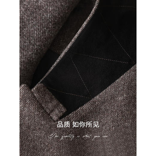 COCOBELLA高智感羊毛西装女秋冬新款廓形通勤毛呢外套SI3222 商品图4