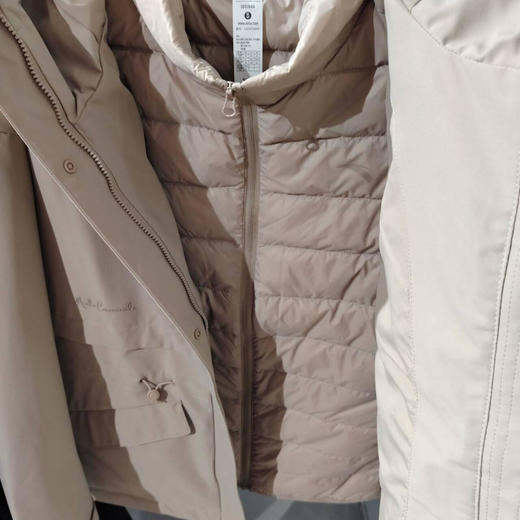 安踏女2025冬新款防风防水户外连帽二件套外套羽绒内胆162547604N 商品图4