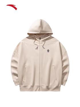 安踏凯里.欧文系列美式男女同款长袖拉链卫衣172531703