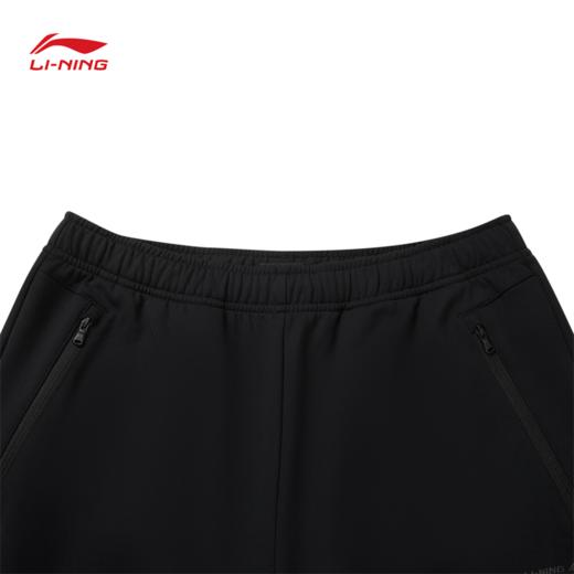 李宁男子束脚加绒保暖针织运动裤AKLV833 商品图4