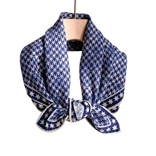 南法庄园！重磅真丝羊毛~2025双面异色提花桑蚕丝丝巾围巾中方巾! 商品图4