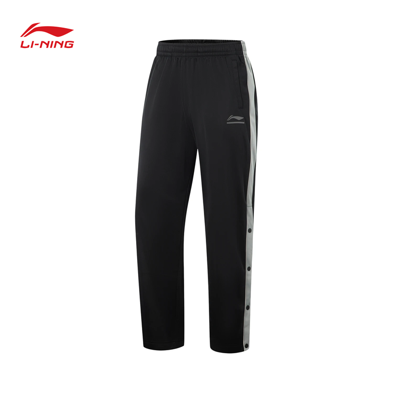 李宁CBA男子直筒加绒保暖宽松卫裤AKLVA61