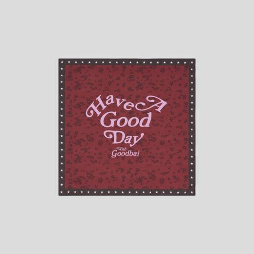 GOODBAI 'HAVE A GOOD DAY'印花方巾 商品图4