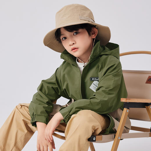 【清仓捡漏】【120-165】儿童春秋款大口袋梭织外套可可鸭 商品图2