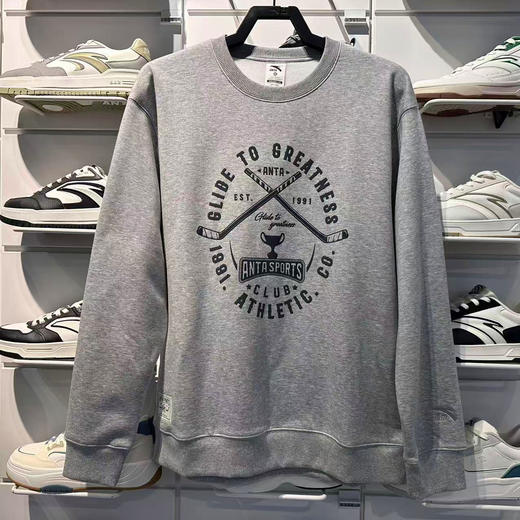 安踏卫衣新款男士套头衫运动上衣152548720N 商品图1