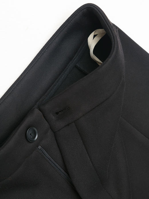 黑色微喇休闲裤 高腰显瘦垂感九分裤 冬季复古风百搭女式喇叭裤 商品图2