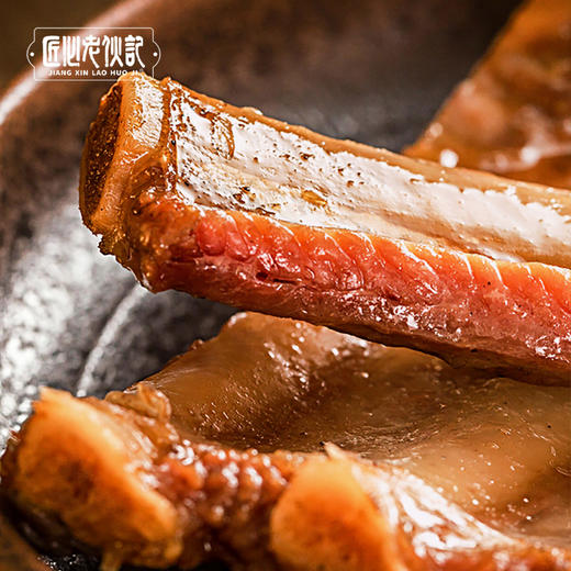 【非遗腊排骨】老伙记非遗美食正宗四川腊味 传统手工柏树枝熏腊香排骨 精选猪肋排 无大骨腊味 商品图4