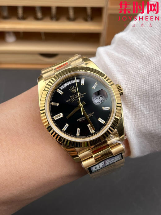 QF配重版 V6版 重量200克+ 劳力士星期日历型系列 日志40mm 黑冰糖DD 商品图8