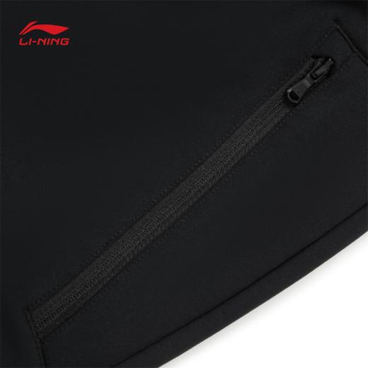 李宁男子束脚加绒保暖针织运动裤AKLV833 商品图6