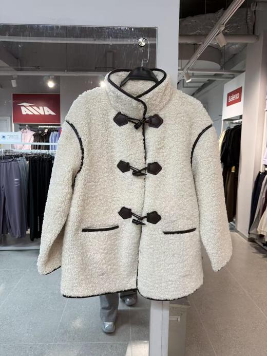茵曼 仿羊羔绒中长款加厚外套女299.9元（线上线下同步在售，不一定有货，介意勿拍）626785-NY 商品图0