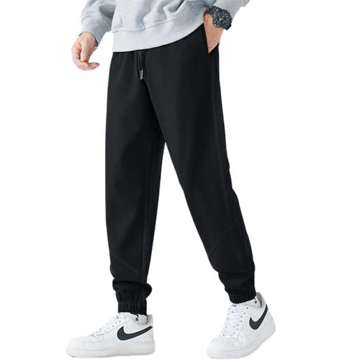 【加绒保暖】罗蒙秋冬款男士休闲裤束脚设计直筒显瘦腰部抽绳宽松百搭时尚长裤卫裤 商品图7